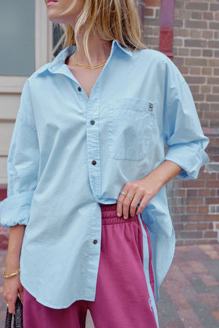 Peta Oversized Shirt/China Blue