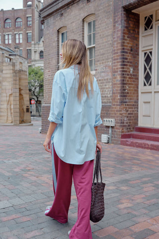 Peta Oversized Shirt/China Blue