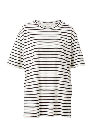 Longline Step Hem Tee - Vanilla