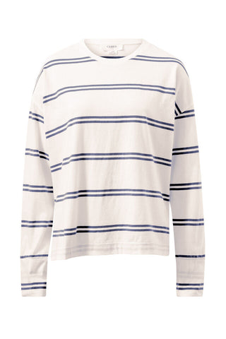 Slouchy Long Sleeve Tee - Vanilla/Moonlight Double