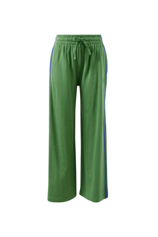 Gigi Wide Leg Te/Pistachio Washed Navy Side Stripe