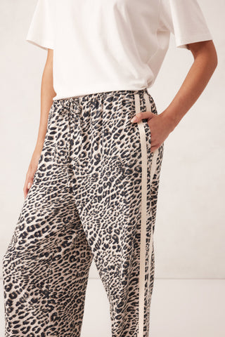 Relaxed drawstring pant - Leopard