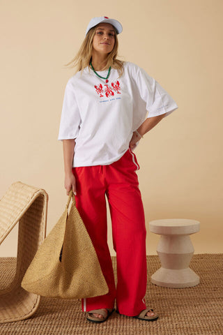 Liv Oversized Tee - Summer Lobsters