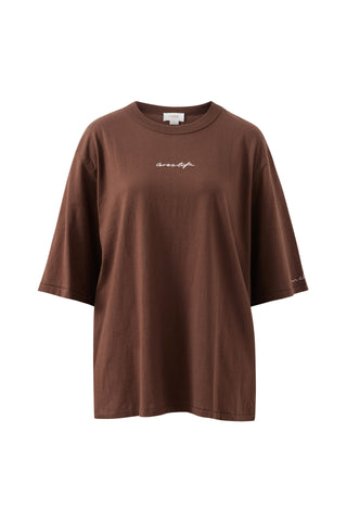 Liv Oversized Tee - Chocolate