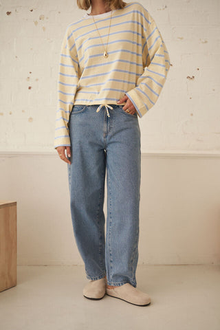 Leah tapered barrel - vintage blue