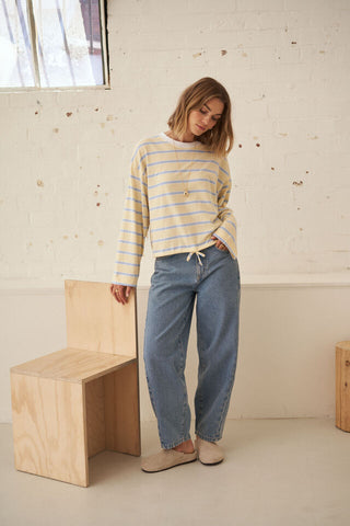 Leah tapered barrel - vintage blue