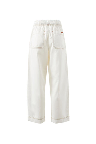 Jessie Barrel Pant/Fresh Ecru