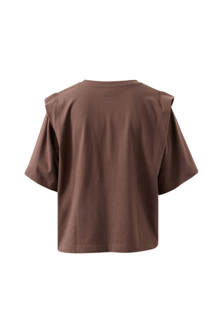 Rainey Pleat Sleeve Tee/brunette Brown