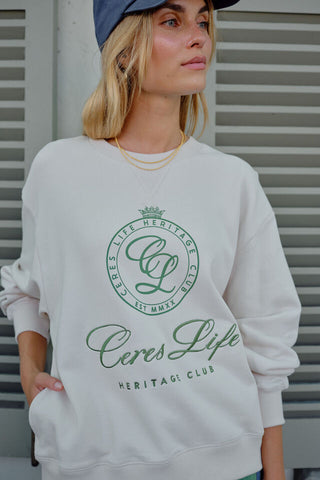 Romy Crew/Buff Pistachio Club Logo