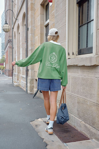 Wren Rugby Sweat/Pistachio White Club Logo