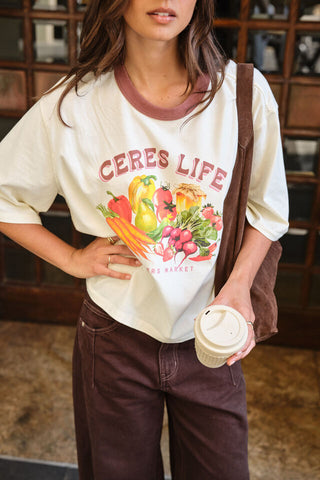 Macy Print Tee - Milk Farmers Market