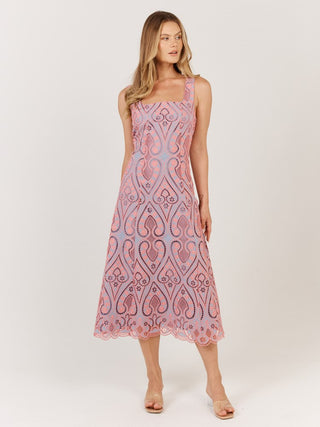 Blanca Dress -Pink/Blue