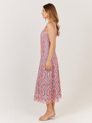 Blanca Dress -Pink/Blue