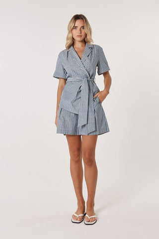 Marina Short - Navy Stripe