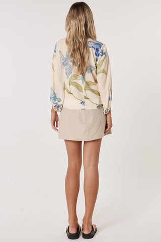 Anthea Blouse - White Floral