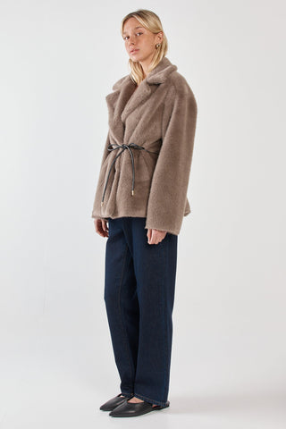 Vivi Fur Jacket - Mink Brown