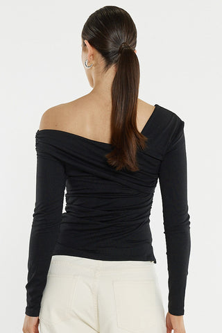 Tess Assym Top - Black
