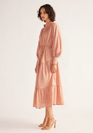 INES MIDI DRESS - DUSTY PINK