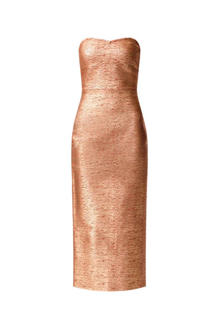 Rhian Midi Dress - Rust