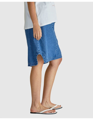 Dara Denim Skirt - Vintage Blue