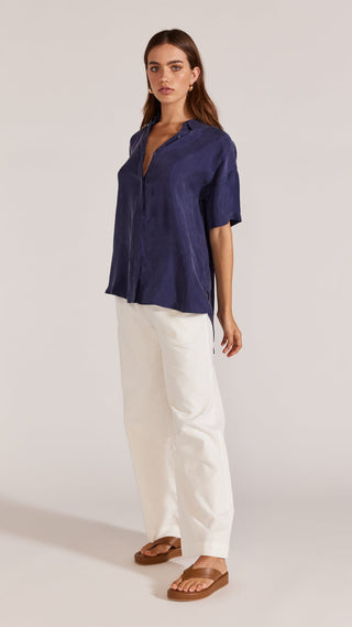 Clover Resort Shirt - Navy