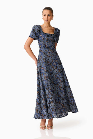 Edellie A Line Gown - BlueNude
