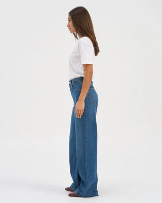 Hope High Waisted Denim - Medium Denim Blue