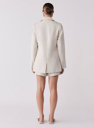 Portsea Blazer - Natural