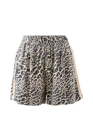 Mila Short - Leopard Linen Blend