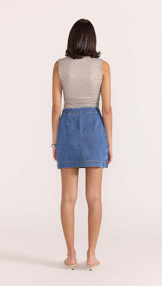 Tate Denim Wrap Skirt
