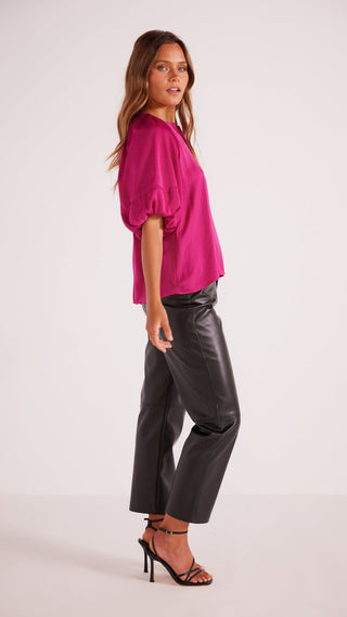 SAFIRA BLOUSE - BERRY