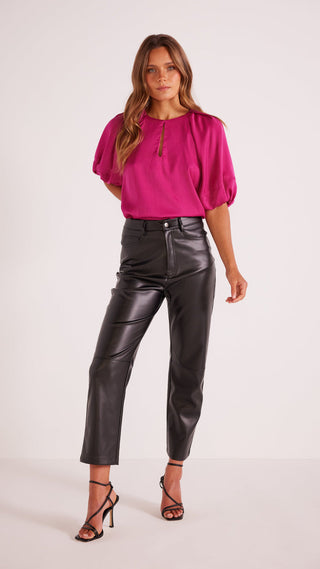 SAFIRA BLOUSE - BERRY