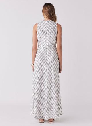 Nautical Stripe Dress - Indigo/White Stripe