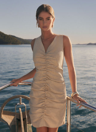 Golden Hour Ruche Dress