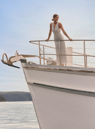 Nautical Stripe Dress - Indigo/White Stripe