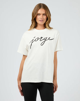 Jorge Script Tee -White
