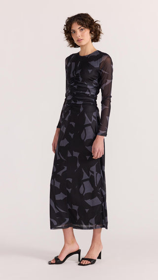 Aura Mesh Midi Dress