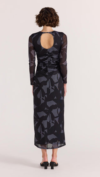 Aura Mesh Midi Dress