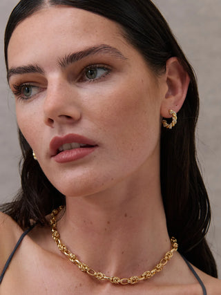 Rope Chain 18K Gold Plated Necklace ~ LS2021299