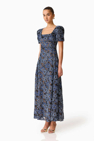 Edellie A Line Gown - BlueNude