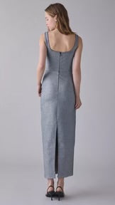 Lorna Column Maxi Dress - Silver
