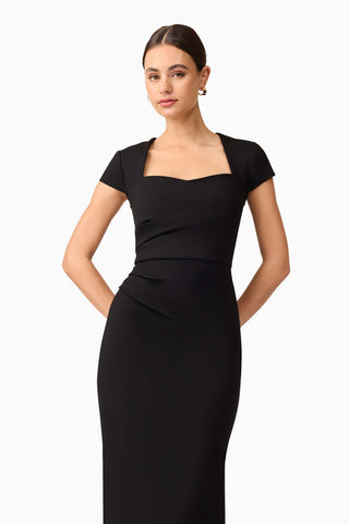 Alina Midi Dress - Black