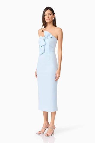 Ami Midi Dress - Skyblue