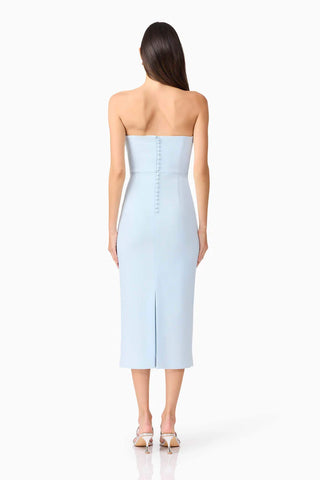 Ami Midi Dress - Skyblue