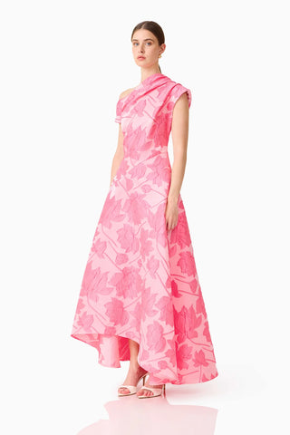 Dionne Asym Maxi Gown - Pink