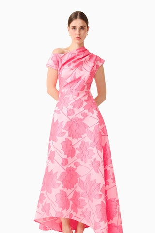 Dionne Asym Maxi Gown - Pink
