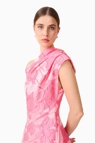 Dionne Asym Maxi Gown - Pink