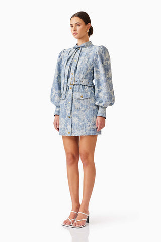 Monica Mini Dress - Blue