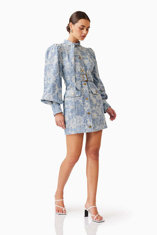 Monica Mini Dress - Blue