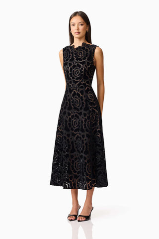 Eris Midi Dress - Black